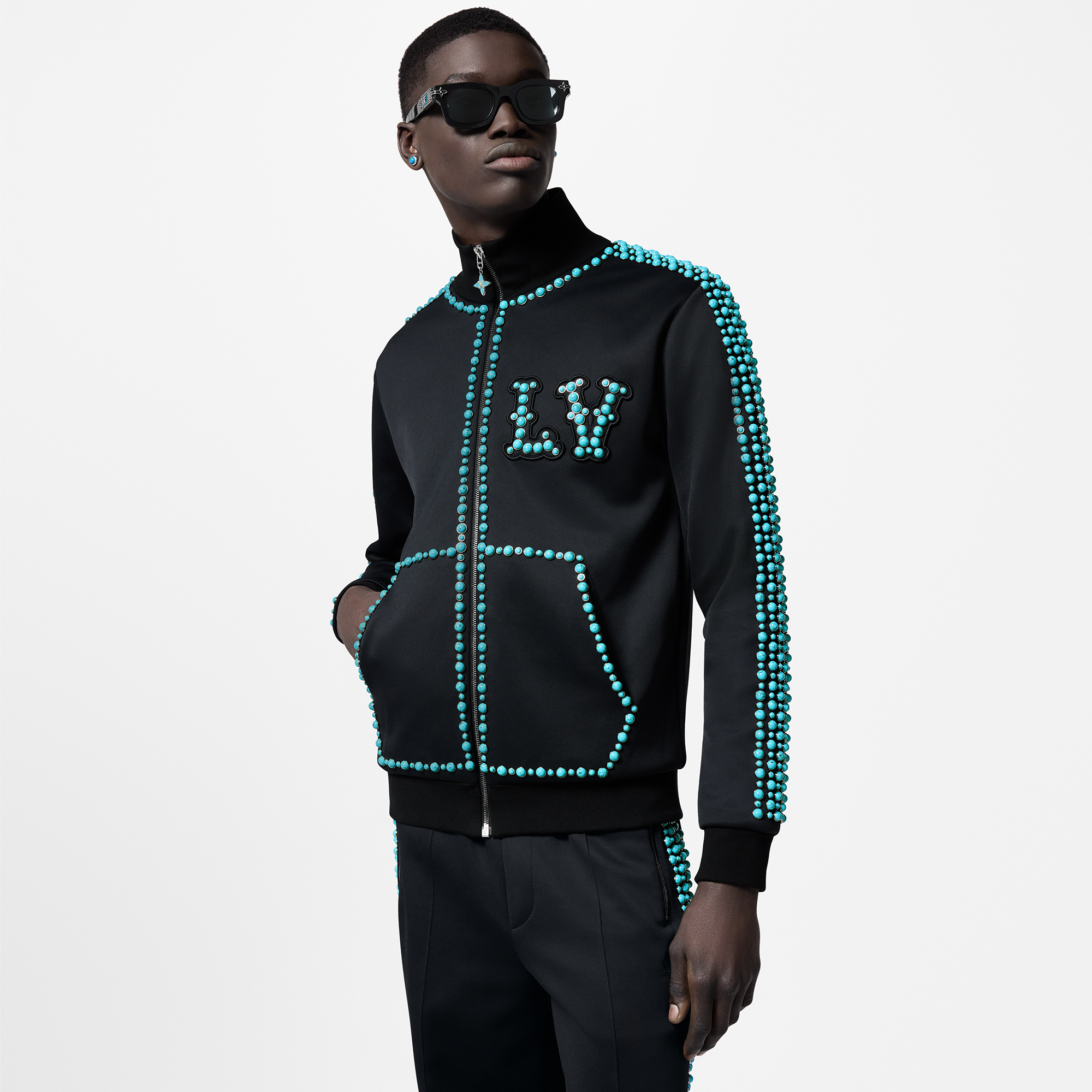 Trainingsjacke aus Baumwolle mit Verzierungen  Herren Ready to Wear Jacken und Mäntel | LOUIS VUITTON (Zoom)